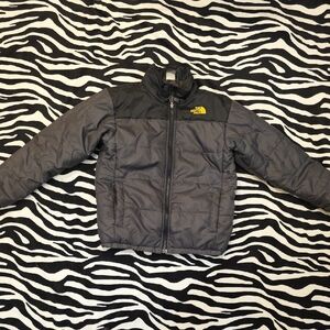 The North Face Kids Black and Gray Puffer Jacket